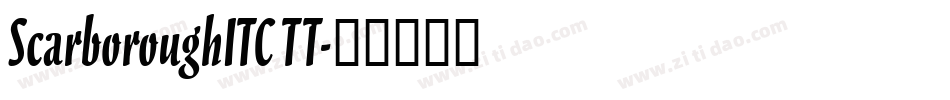 ScarboroughITC TT字体转换